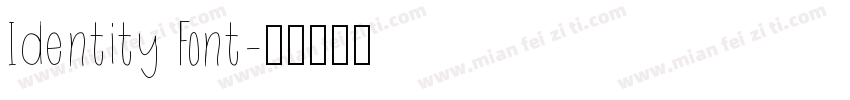 Identity Font字体转换